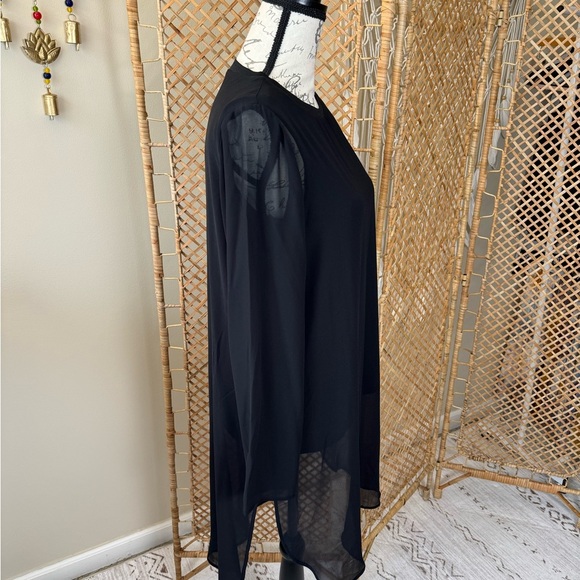 Alfani Sheer Black Tunic - Picture 3 of 14